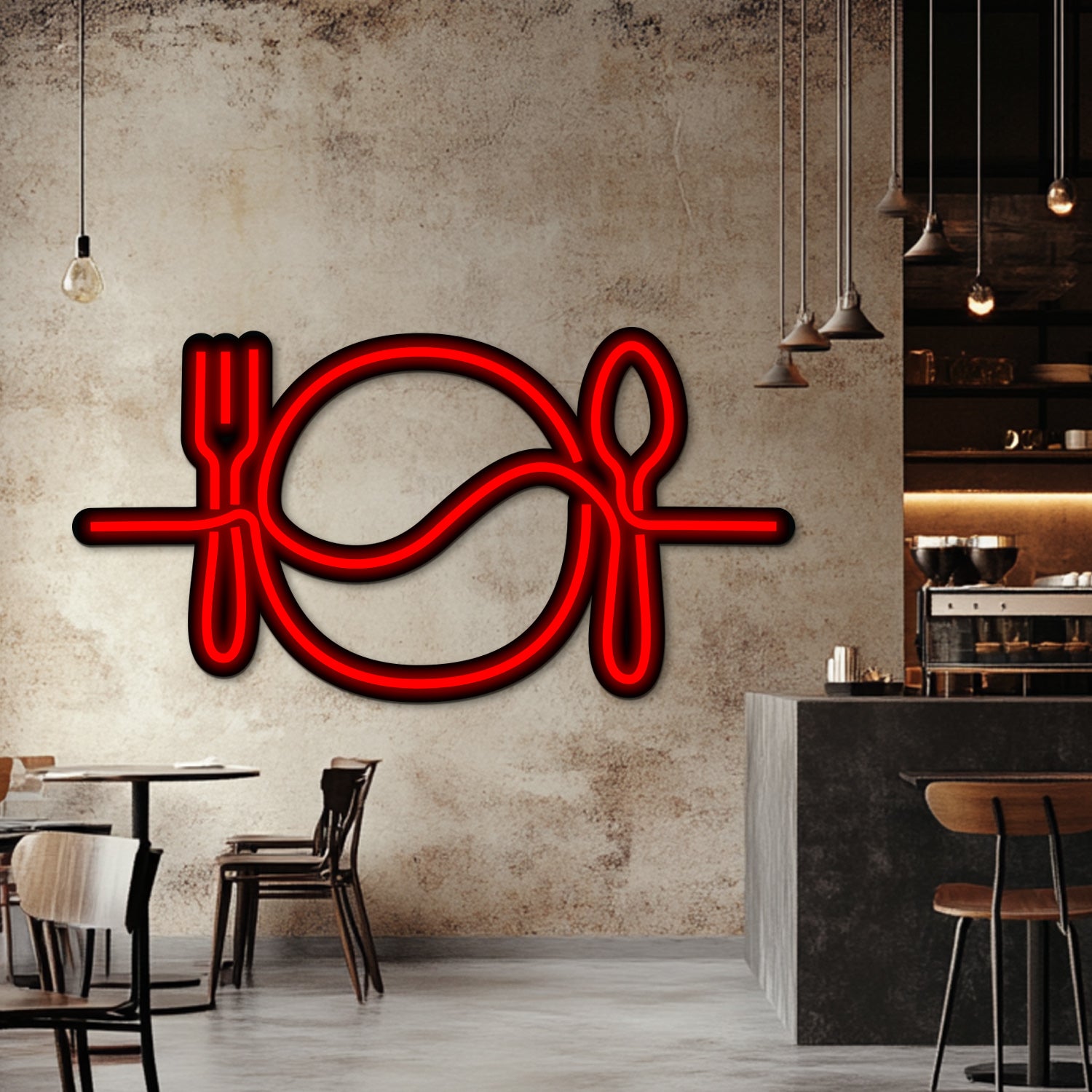Meal Time Metal Neon Wall Art- LN0179