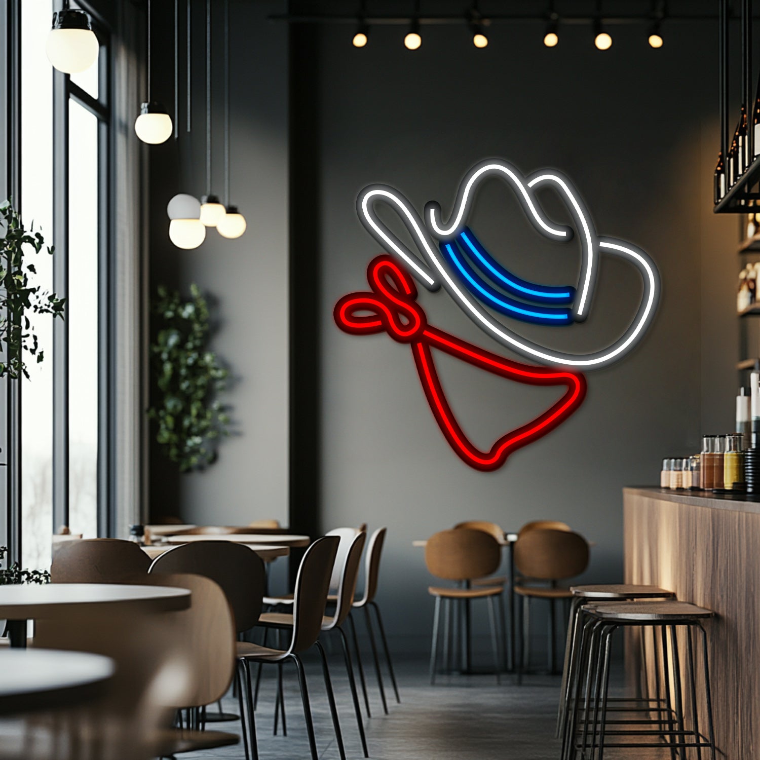 Western Metal Neon Wall Art- LN0177