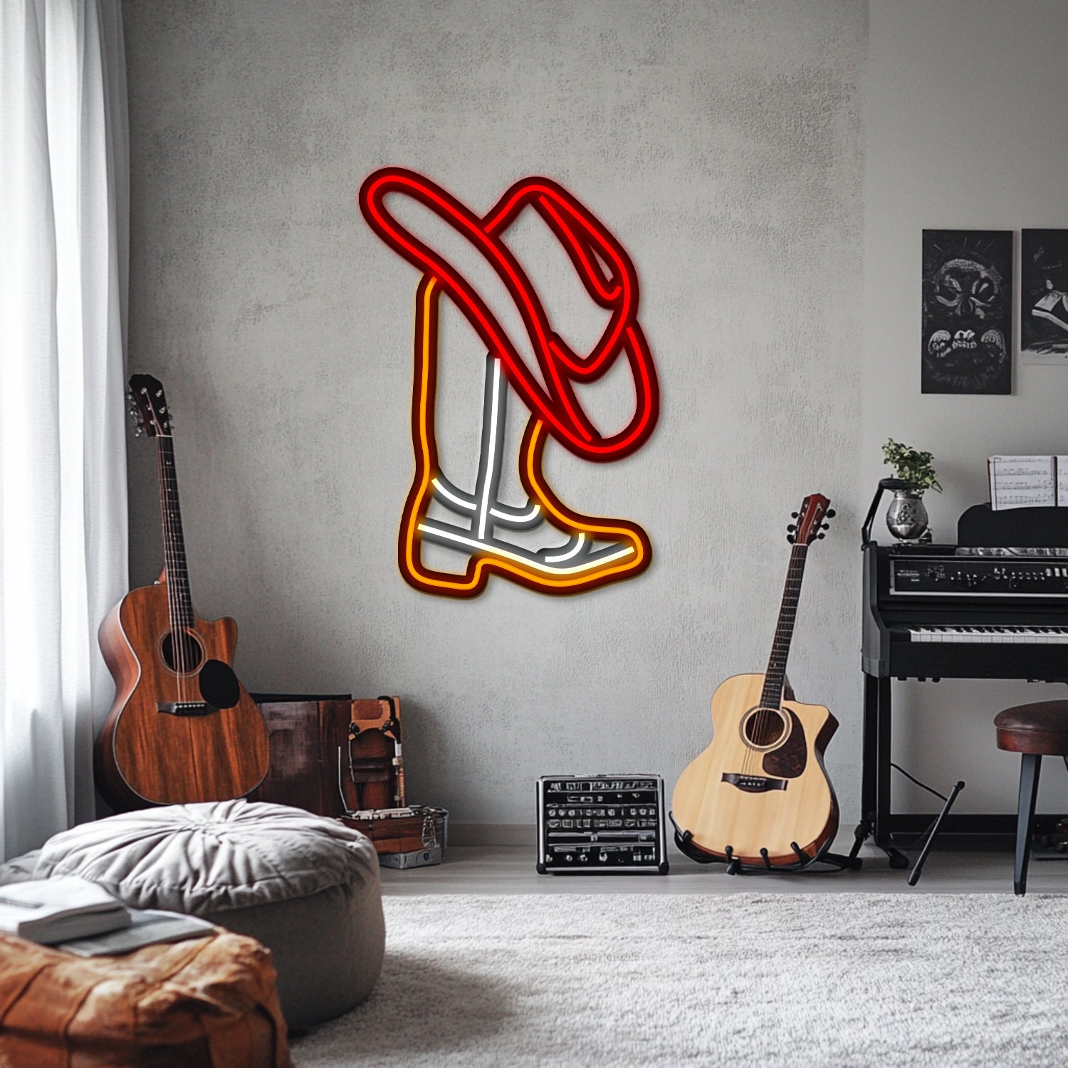 Western Metal Neon Wall Art- LN0175