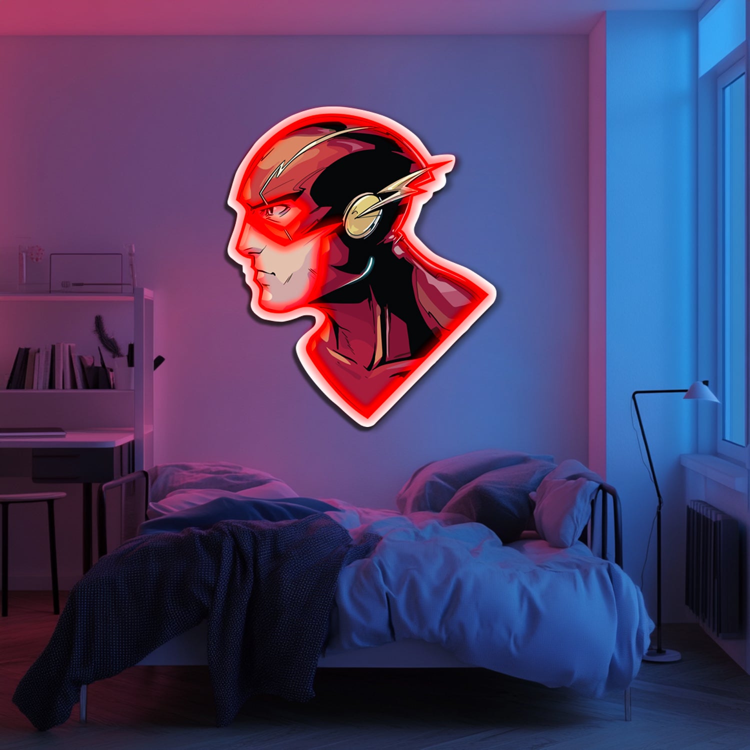 UV Printed Flash Neon Wall Art- LV0085