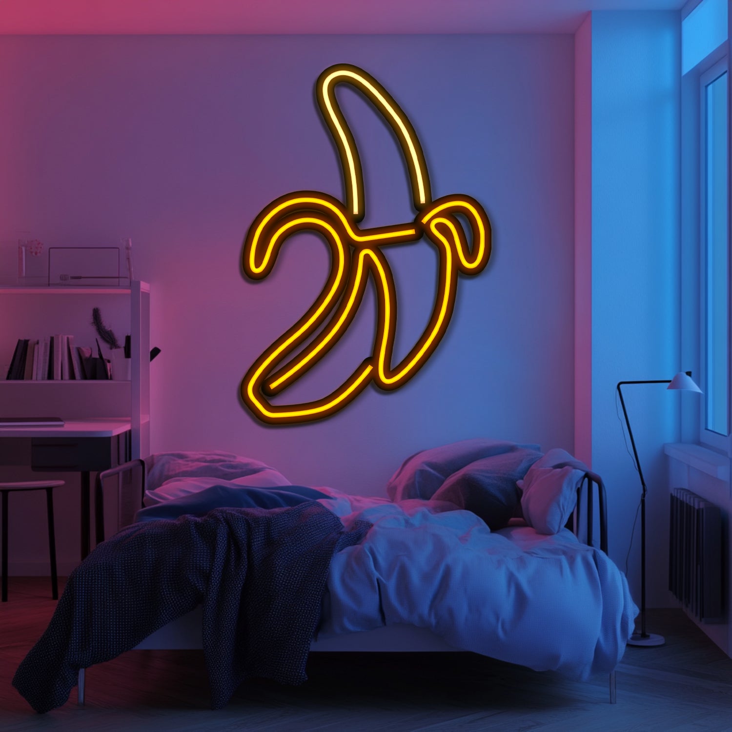Banana Metal Neon Wall Art- LN0187