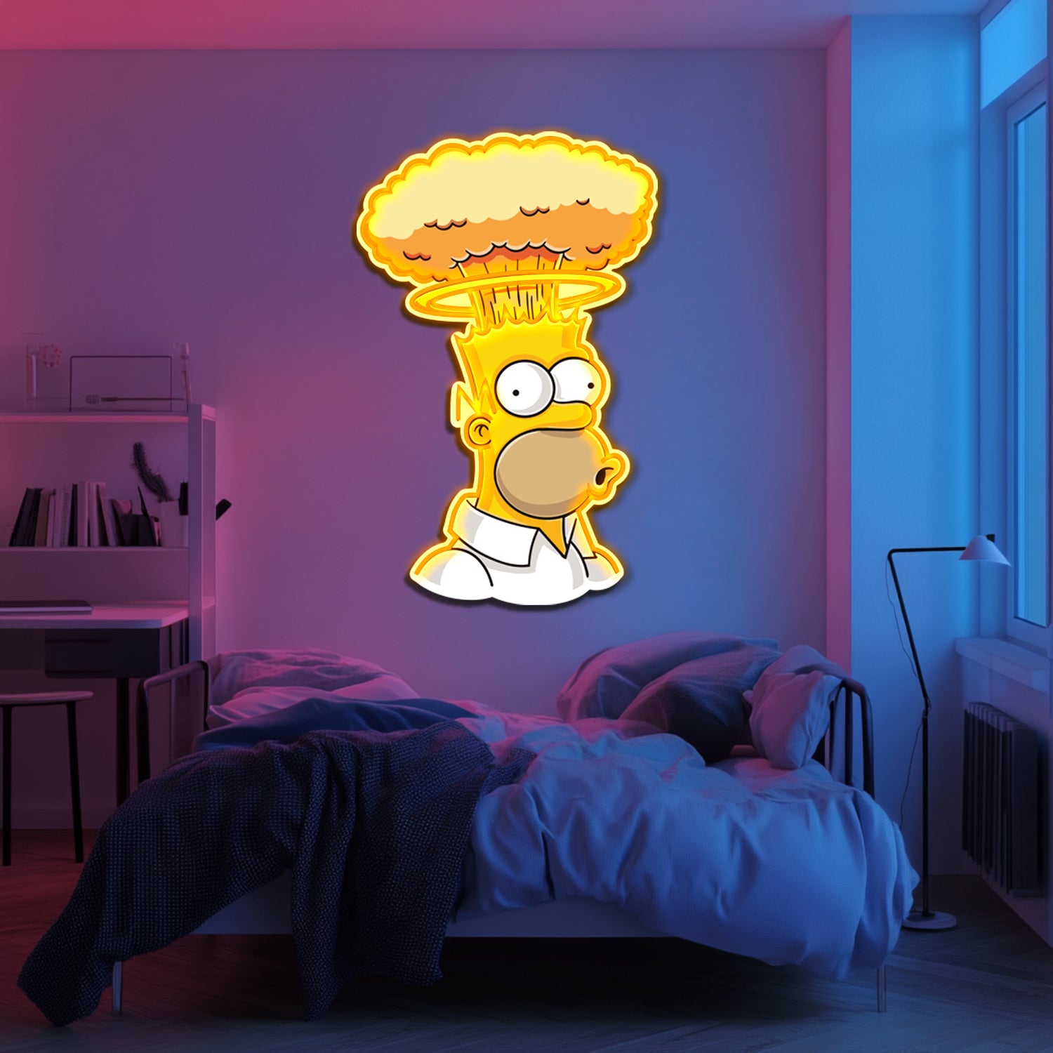 UV Printed Simpsons Neon Wall Art- LV0092