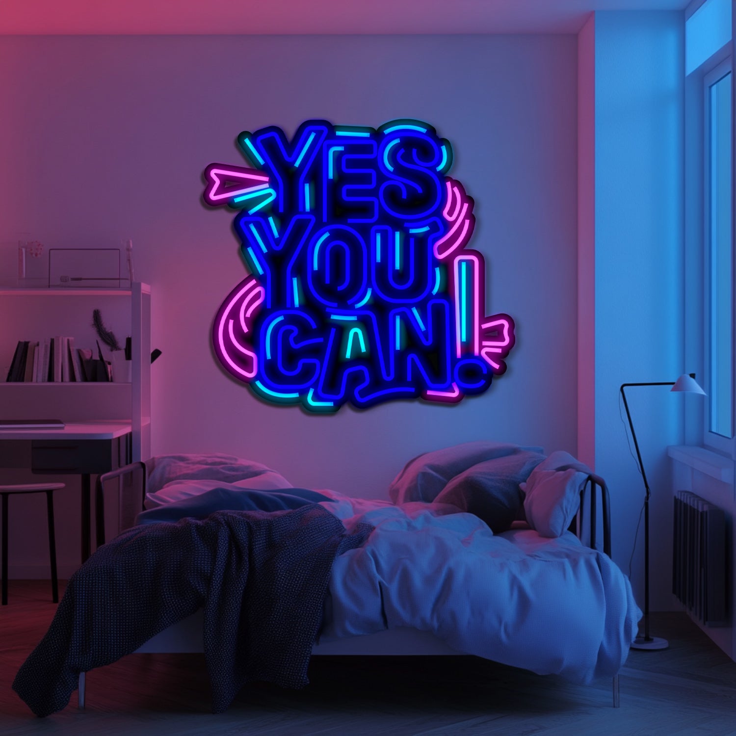 Yes You Can Metal Neon Wall Art- LN0149