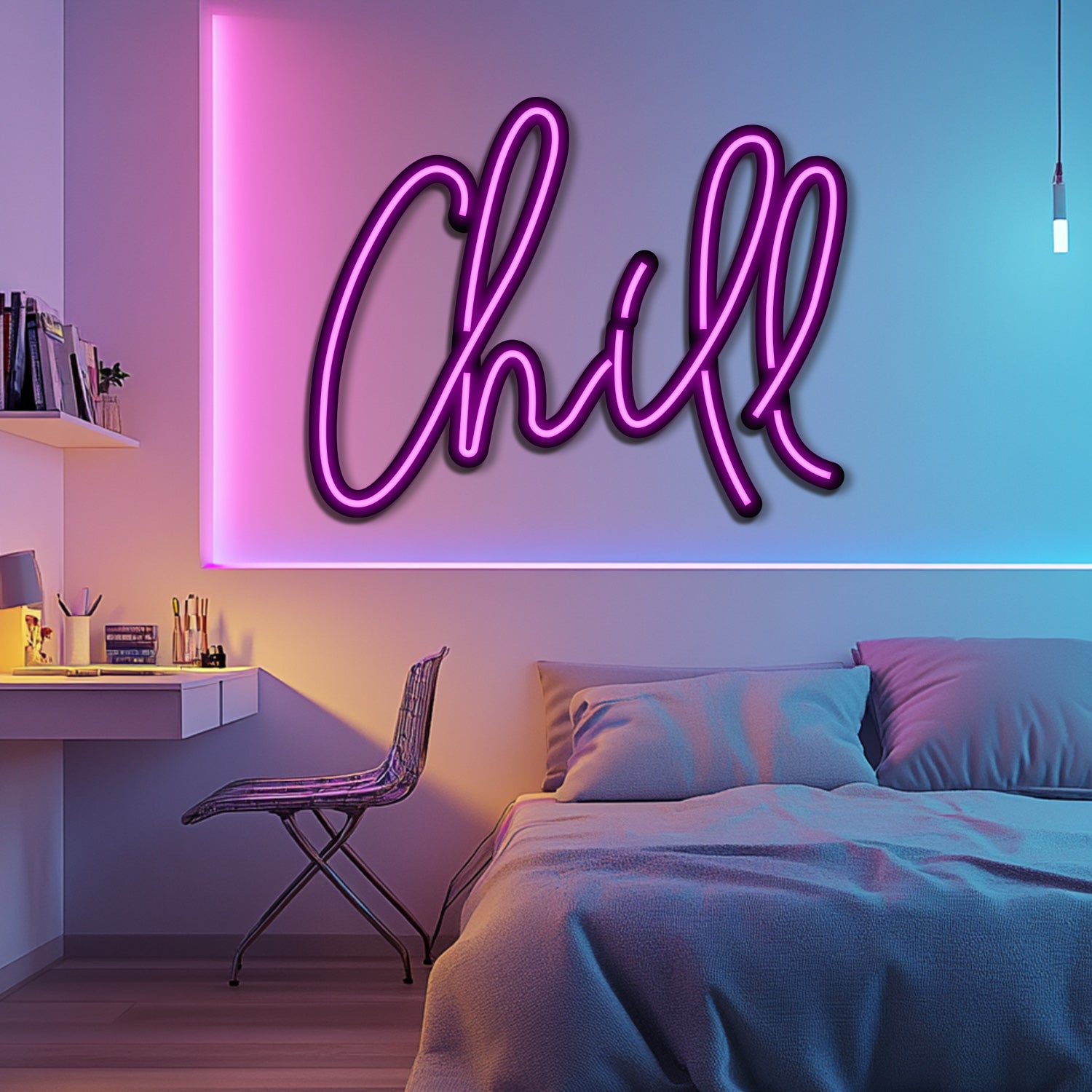 Chill Metal Neon Wall Art- LN0133