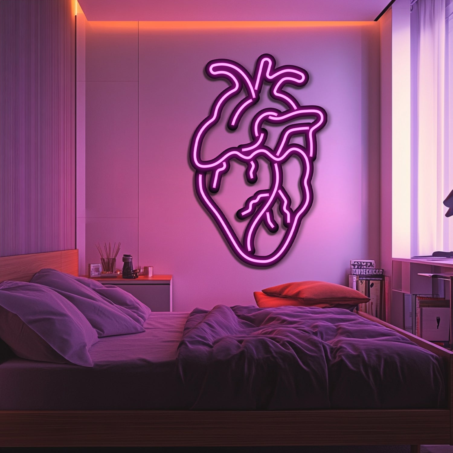 Hearth Metal Neon Wall Art- LN0194