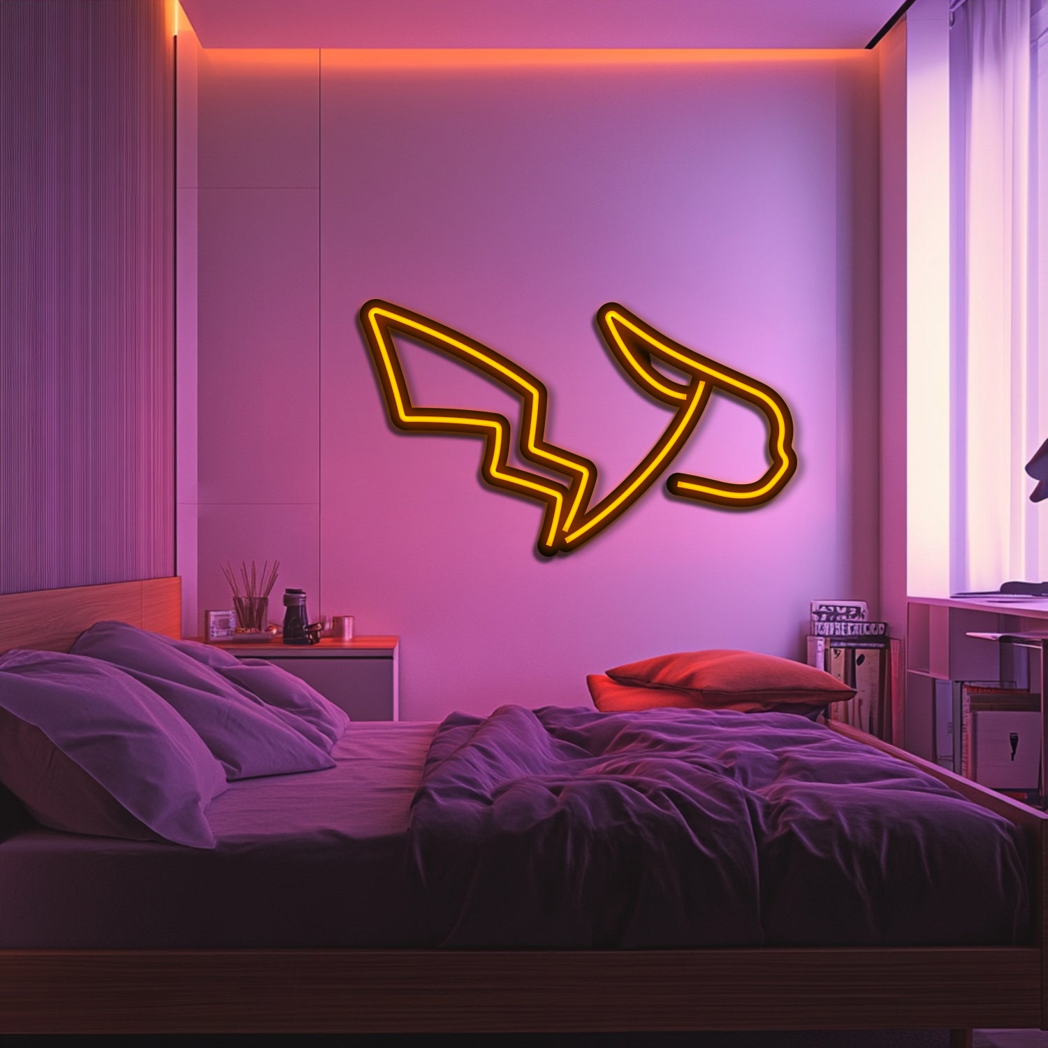 Pikachu Metal Neon Wall Art- LN0219