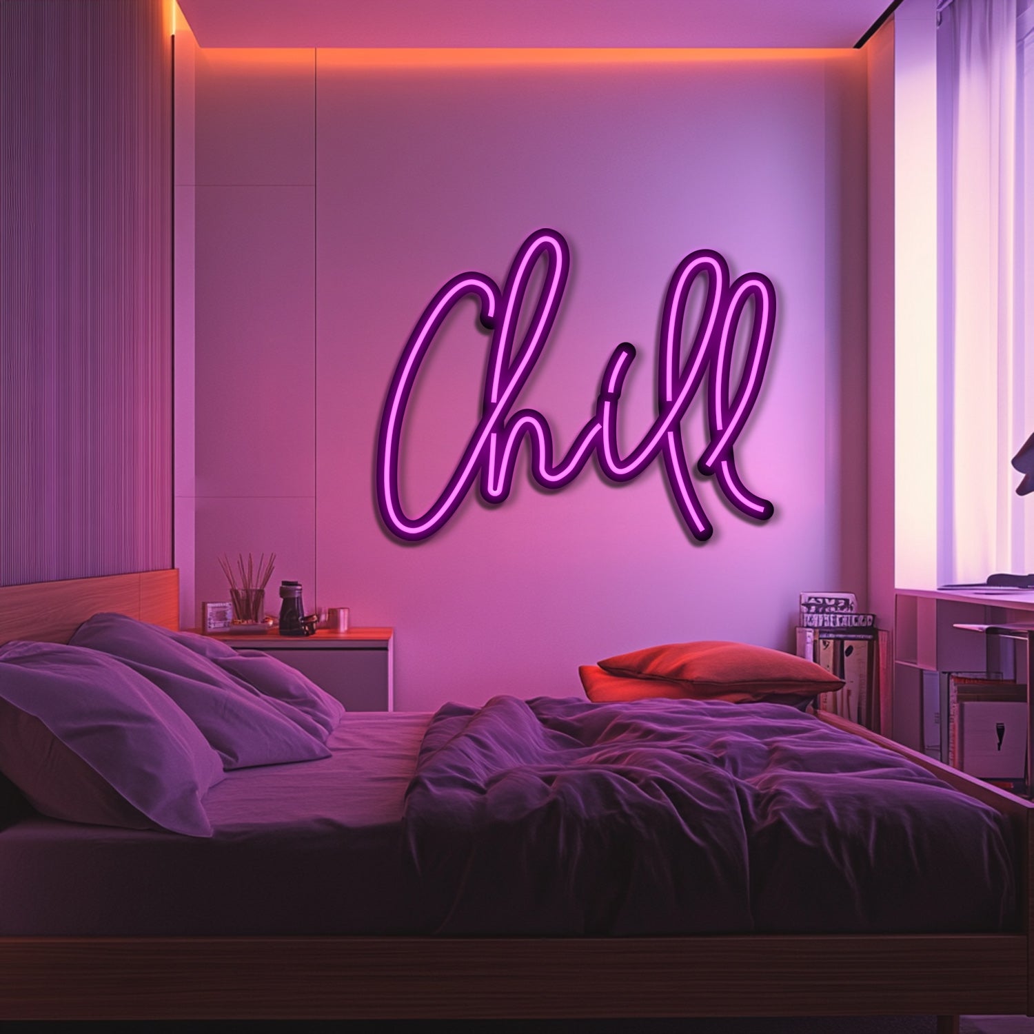 Chill Metal Neon Wall Art- LN0133