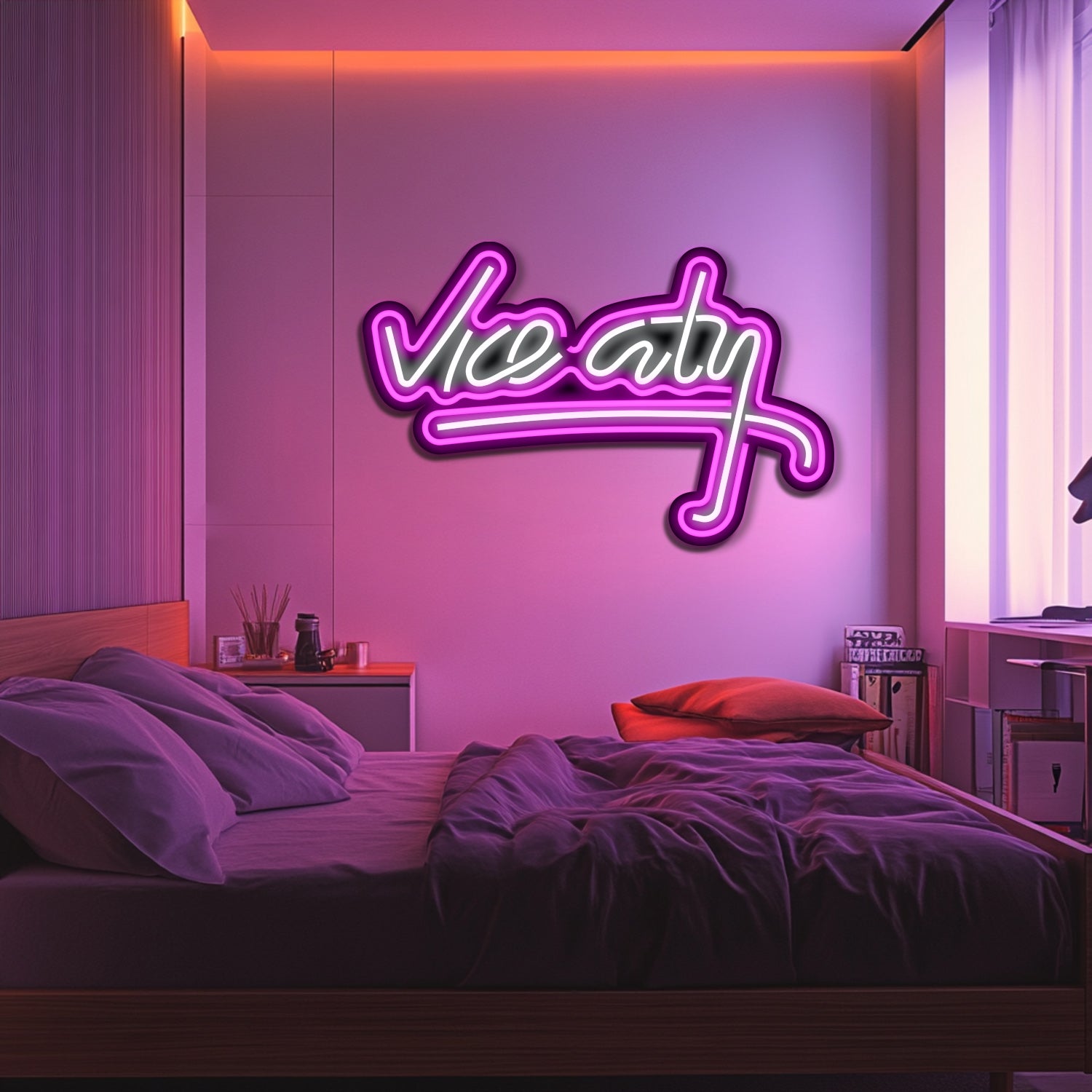 Vice City Metal Neon Wall Art- LN0121