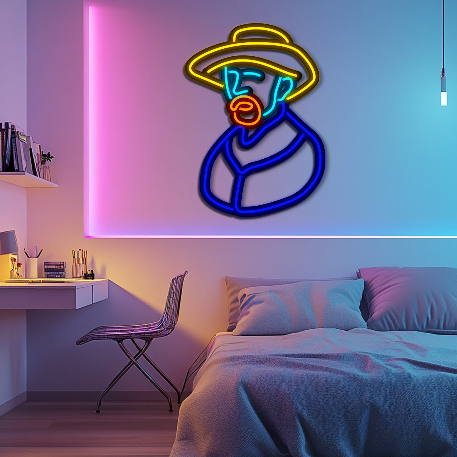 Van Gogh Metal Neon Wall Art- LN0103