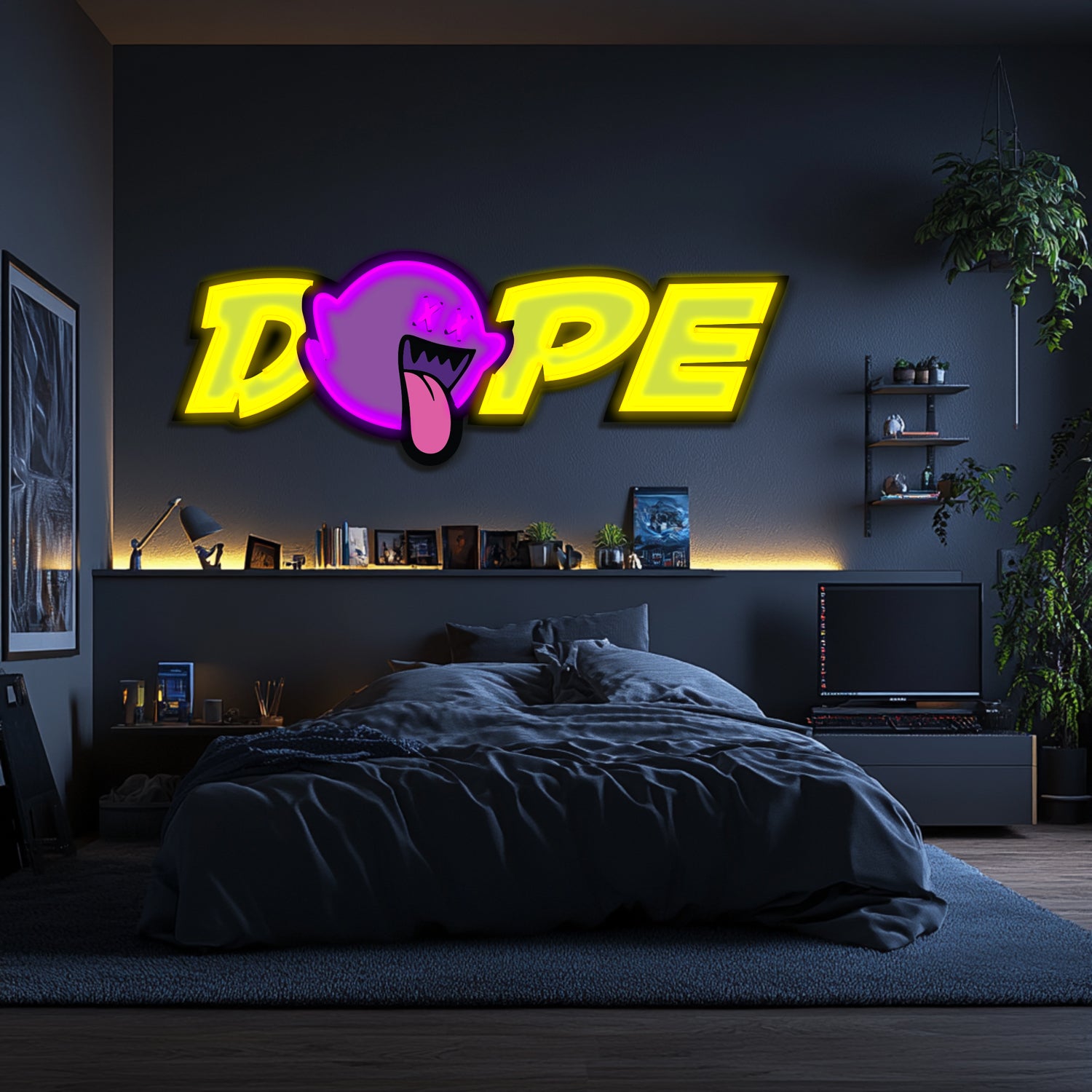 UV Printed DOPE Neon Wall Art- LV0103