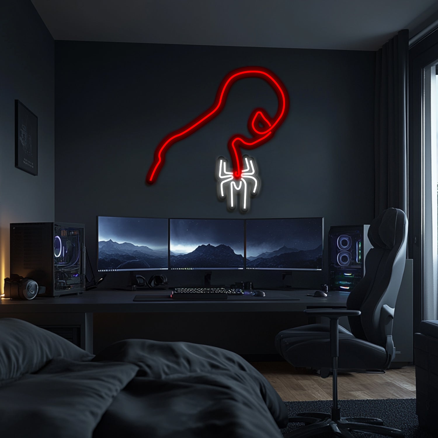 Spiderman Metal Neon Wall Art- LN0112
