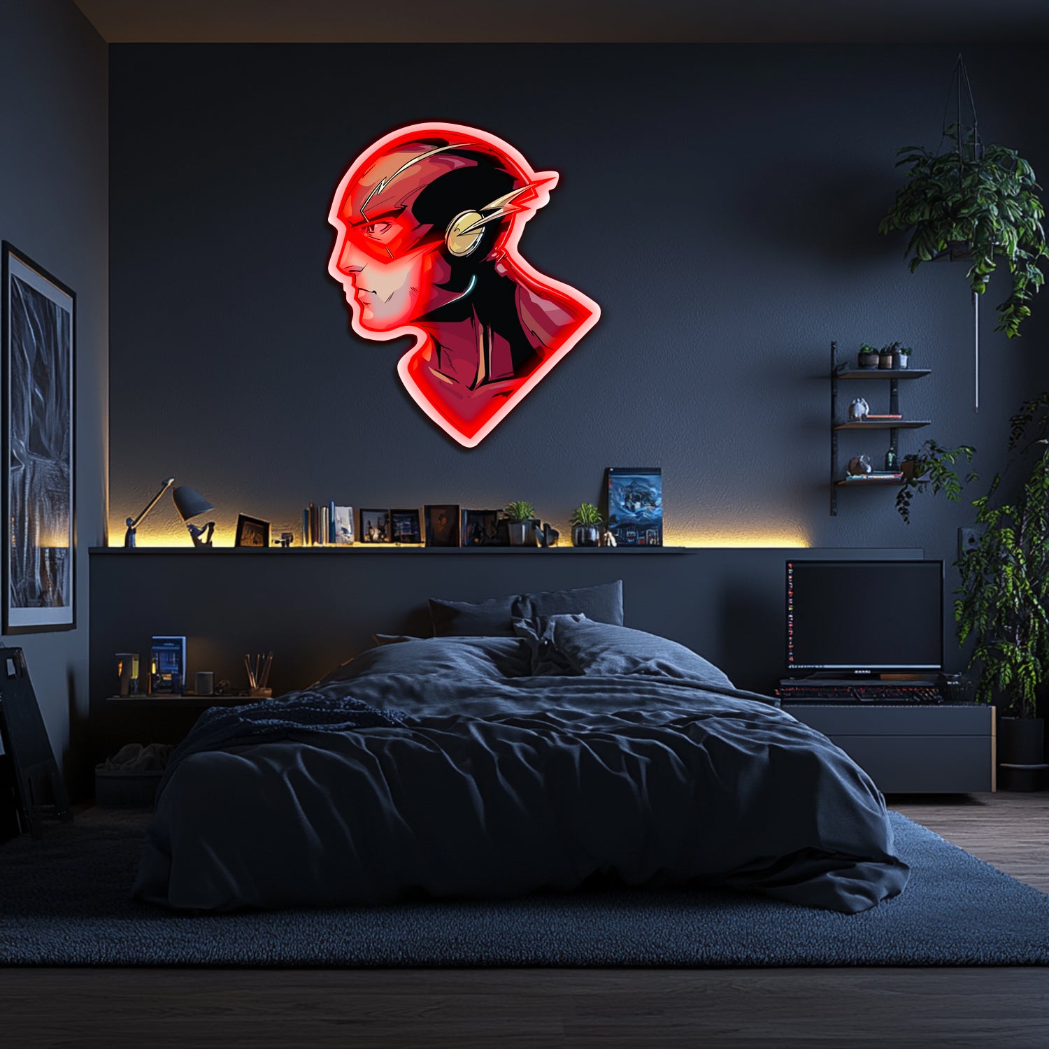 UV Printed Flash Neon Wall Art- LV0085