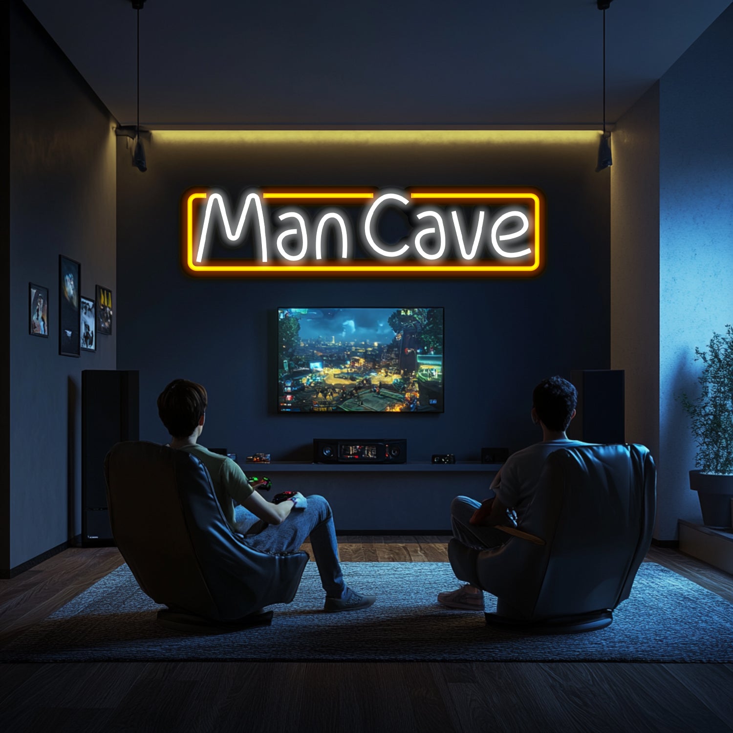Man Cave Metal Neon Wall Art- LN0237