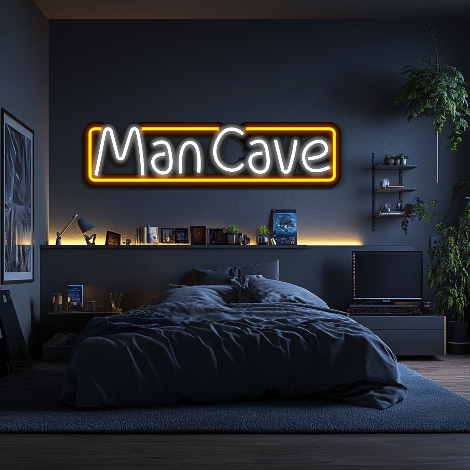 Man Cave Metal Neon Wall Art- LN0237