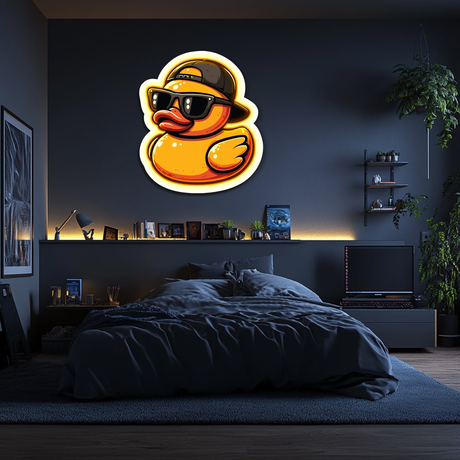 UV Printed Cool Duck Neon Wall Art- LV0100