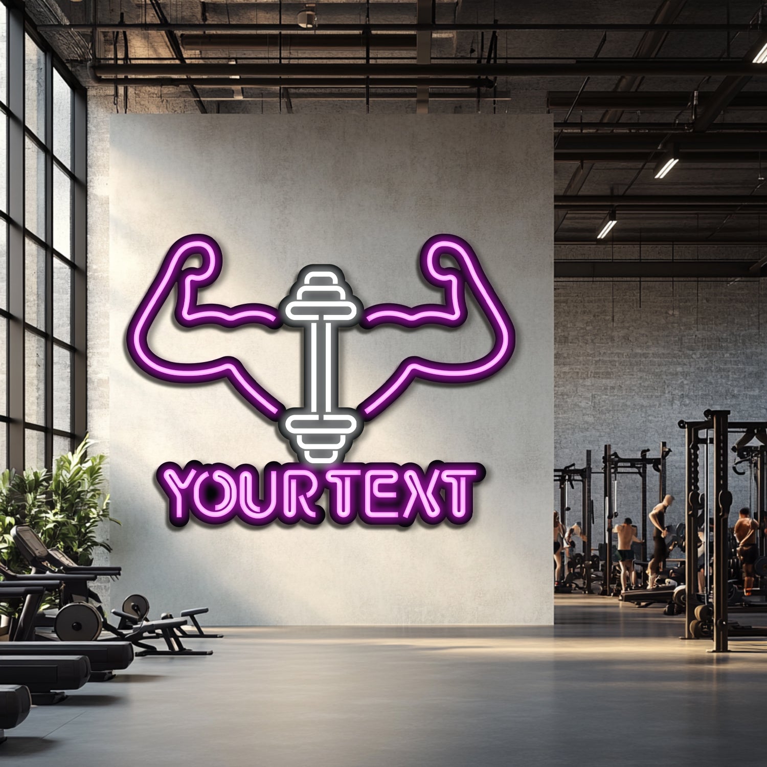 Custom GYM Metal Neon Wall Art- LN0222