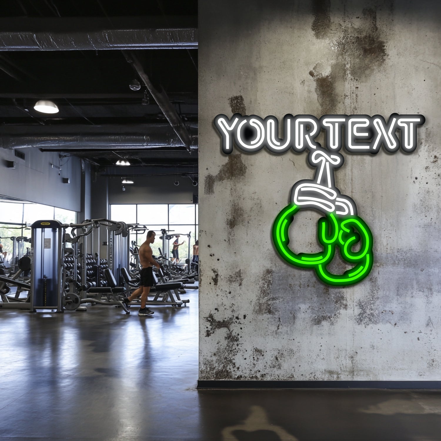 Custom GYM Metal Neon Wall Art- LN0223