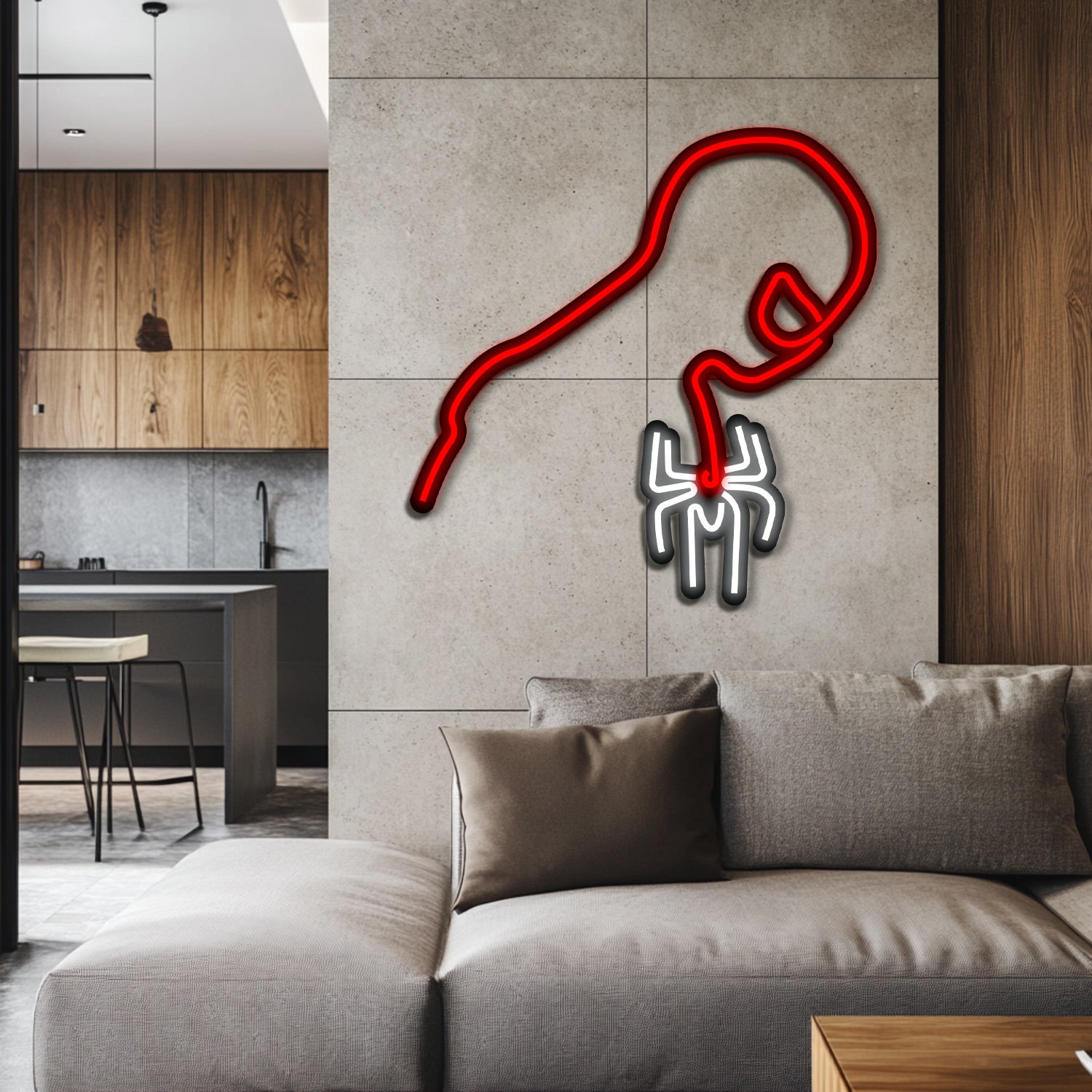 Spiderman Metal Neon Wall Art- LN0112