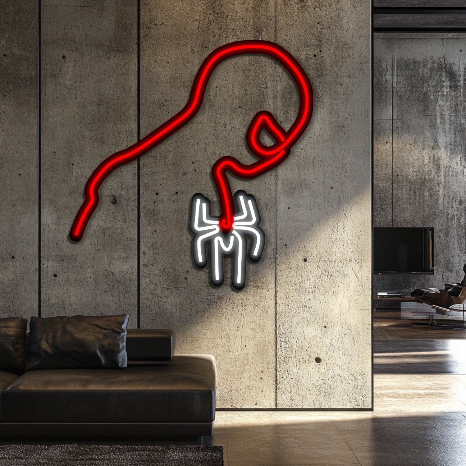 Spiderman Metal Neon Wall Art- LN0112