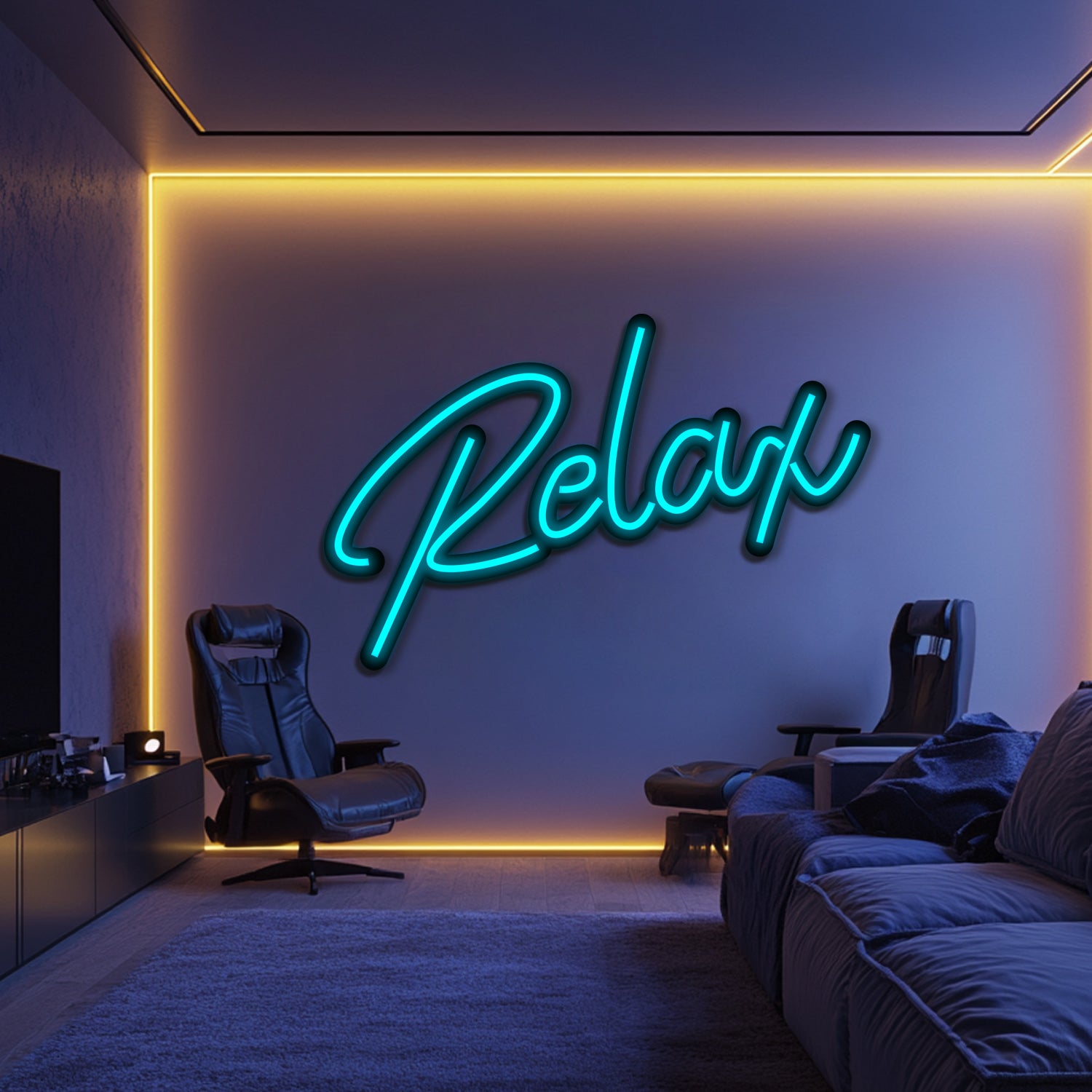 Relax Metal Neon Wall Art- LN0145