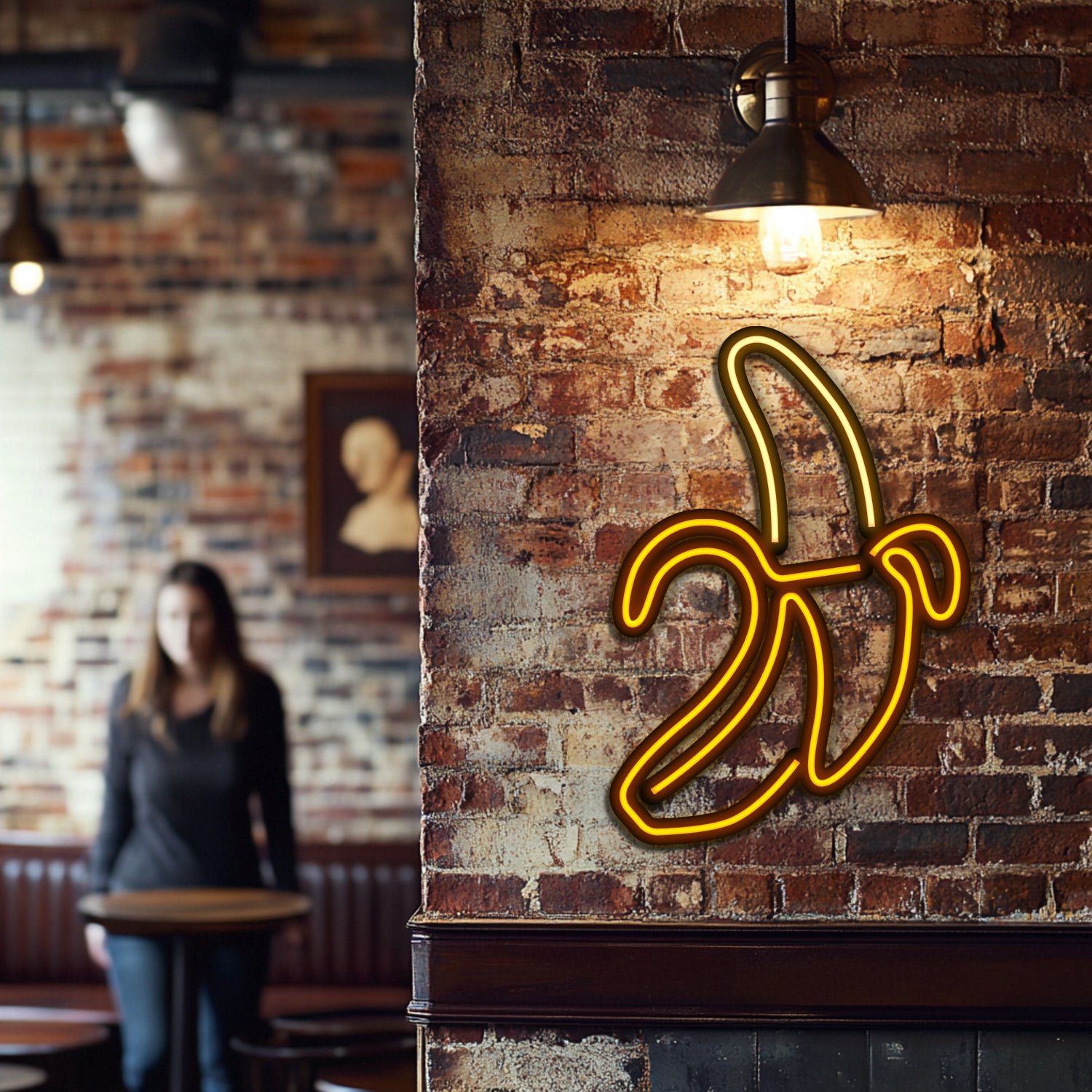 Banana Metal Neon Wall Art- LN0187