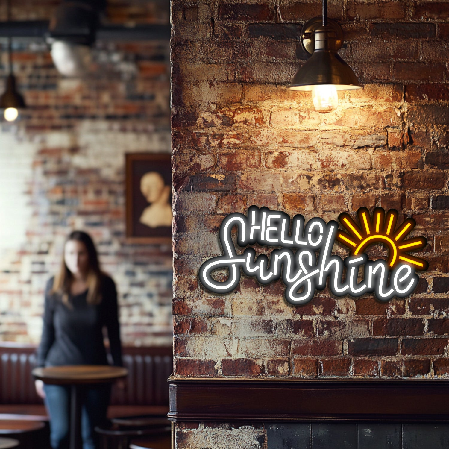 Hello Sunshine Metal Neon Wall Art- LN0234