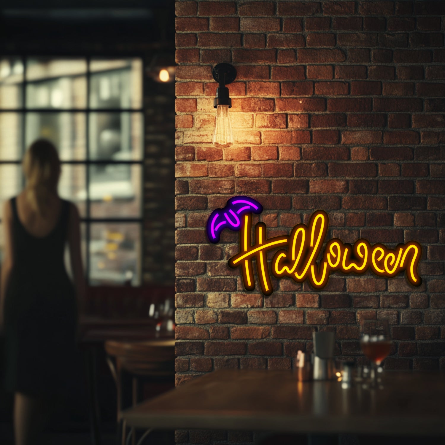 Halloween Metal Neon Wall Art- LN0210