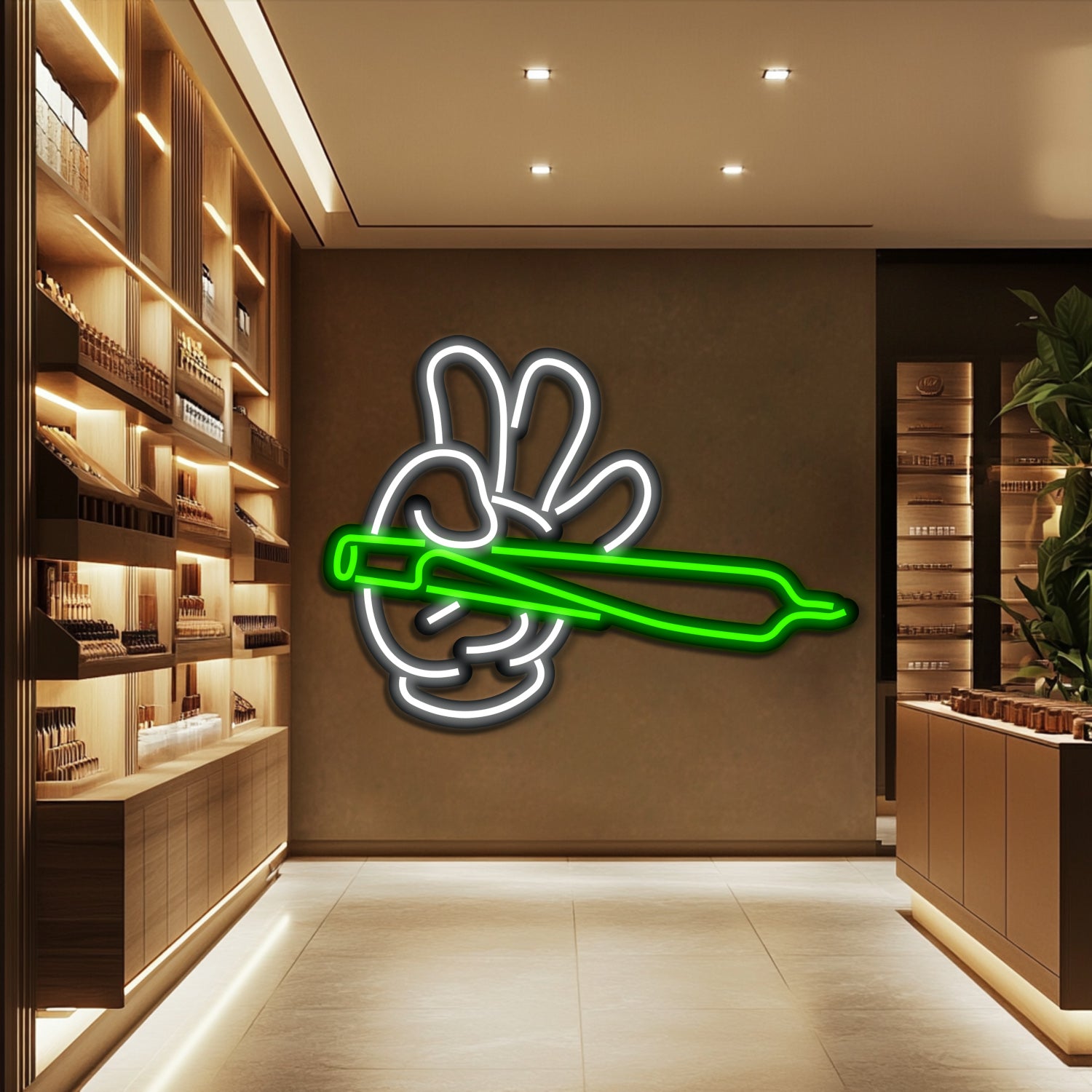 Weed Metal Neon Wall Art- LN0253