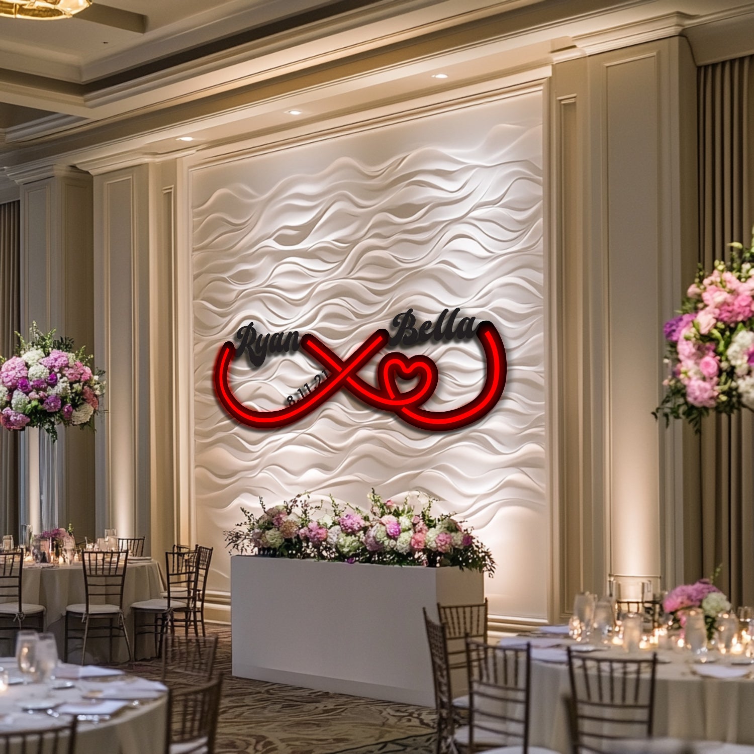Infinity Custom Wedding Metal Neon Wall Art- LN0152