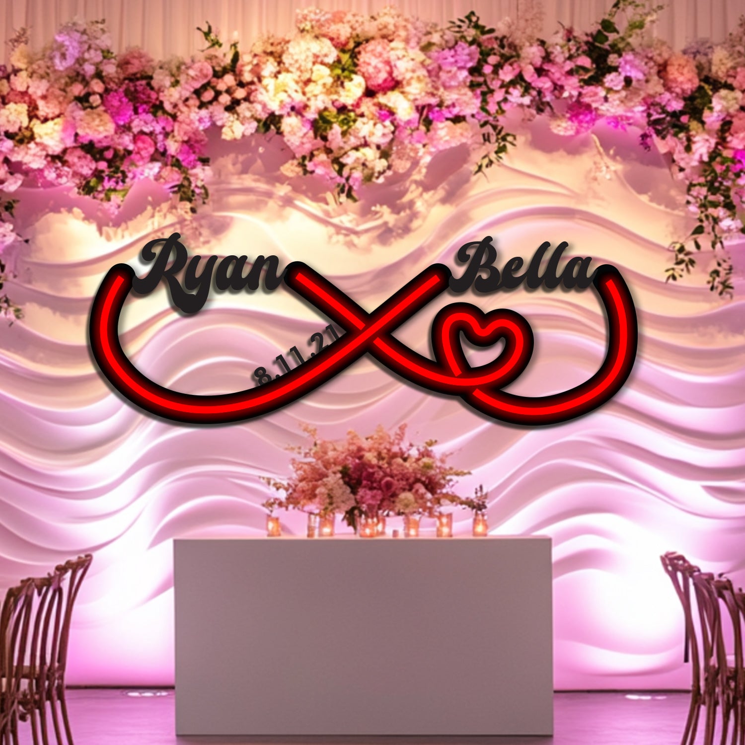 Infinity Custom Wedding Metal Neon Wall Art- LN0152
