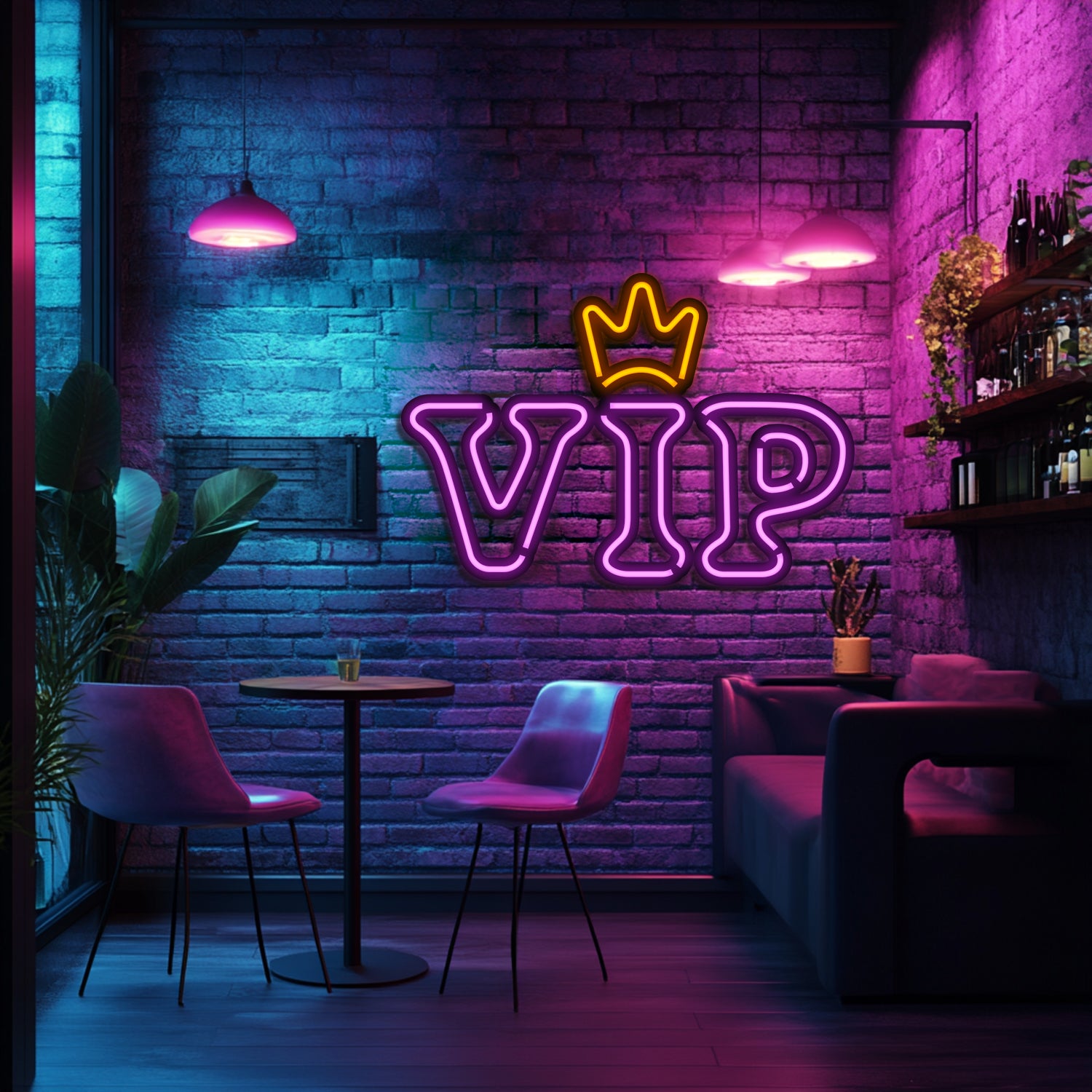 VIP  Metal Neon Wall Art- LN0243