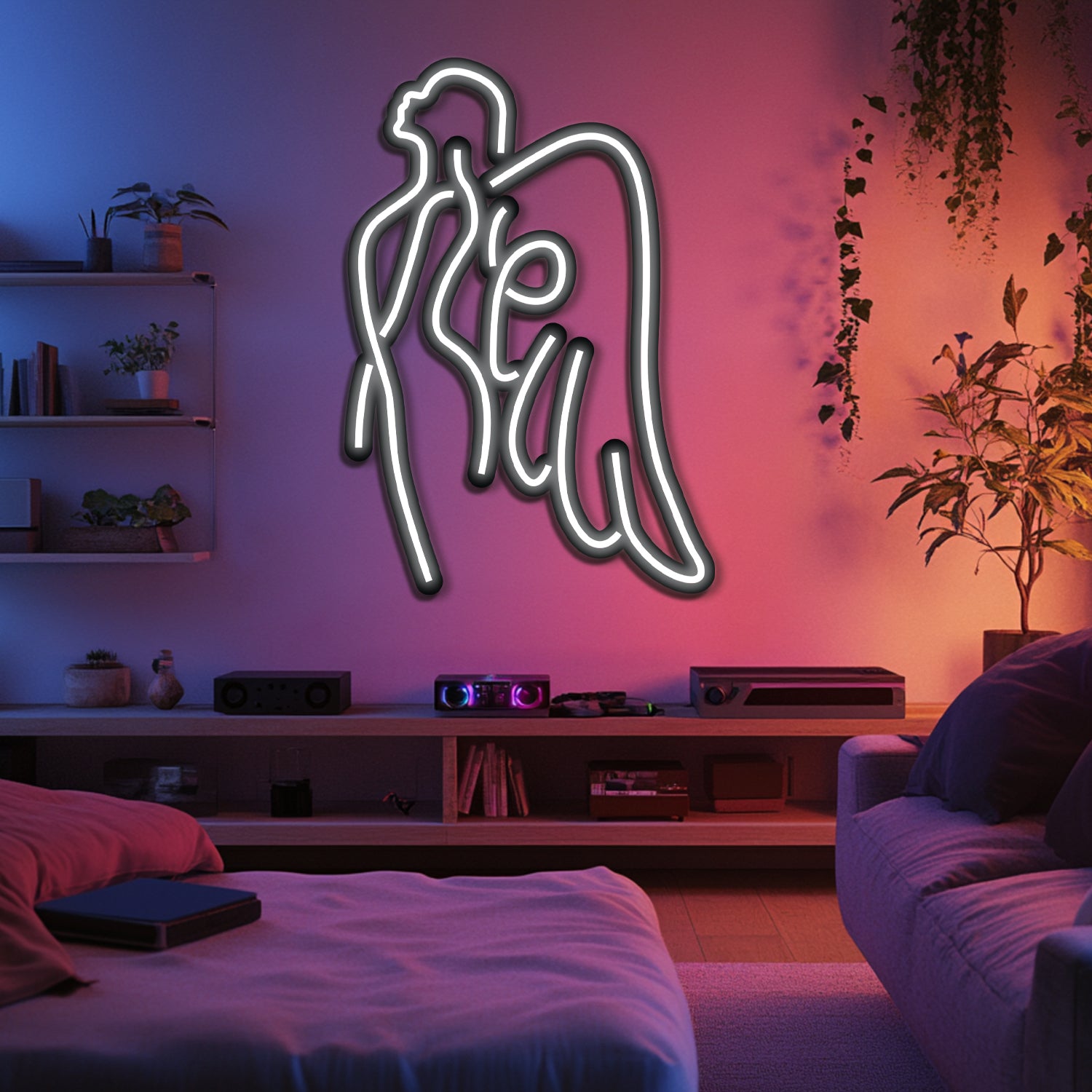 Angel Metal Neon Wall Art- LN0203