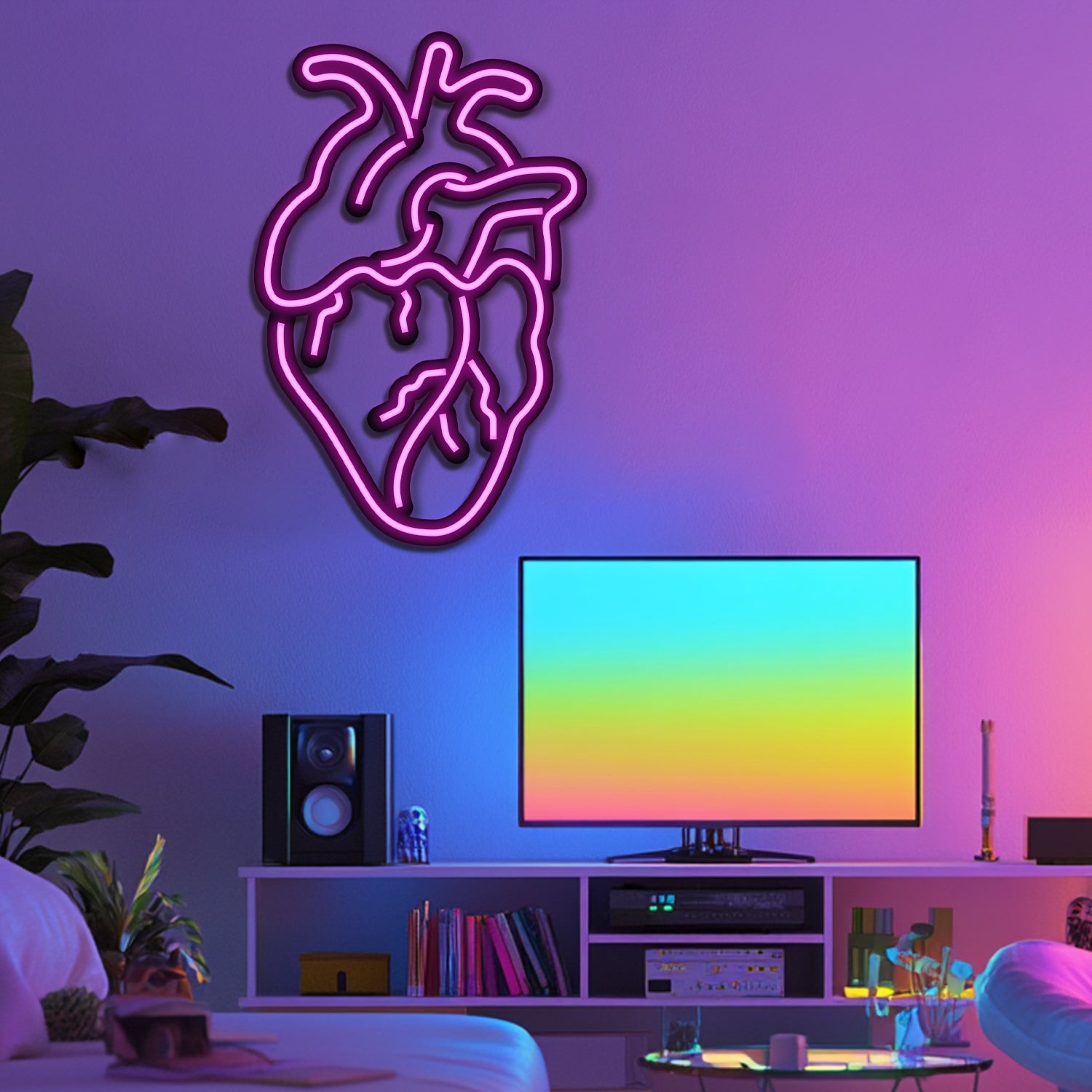 Hearth Metal Neon Wall Art- LN0194