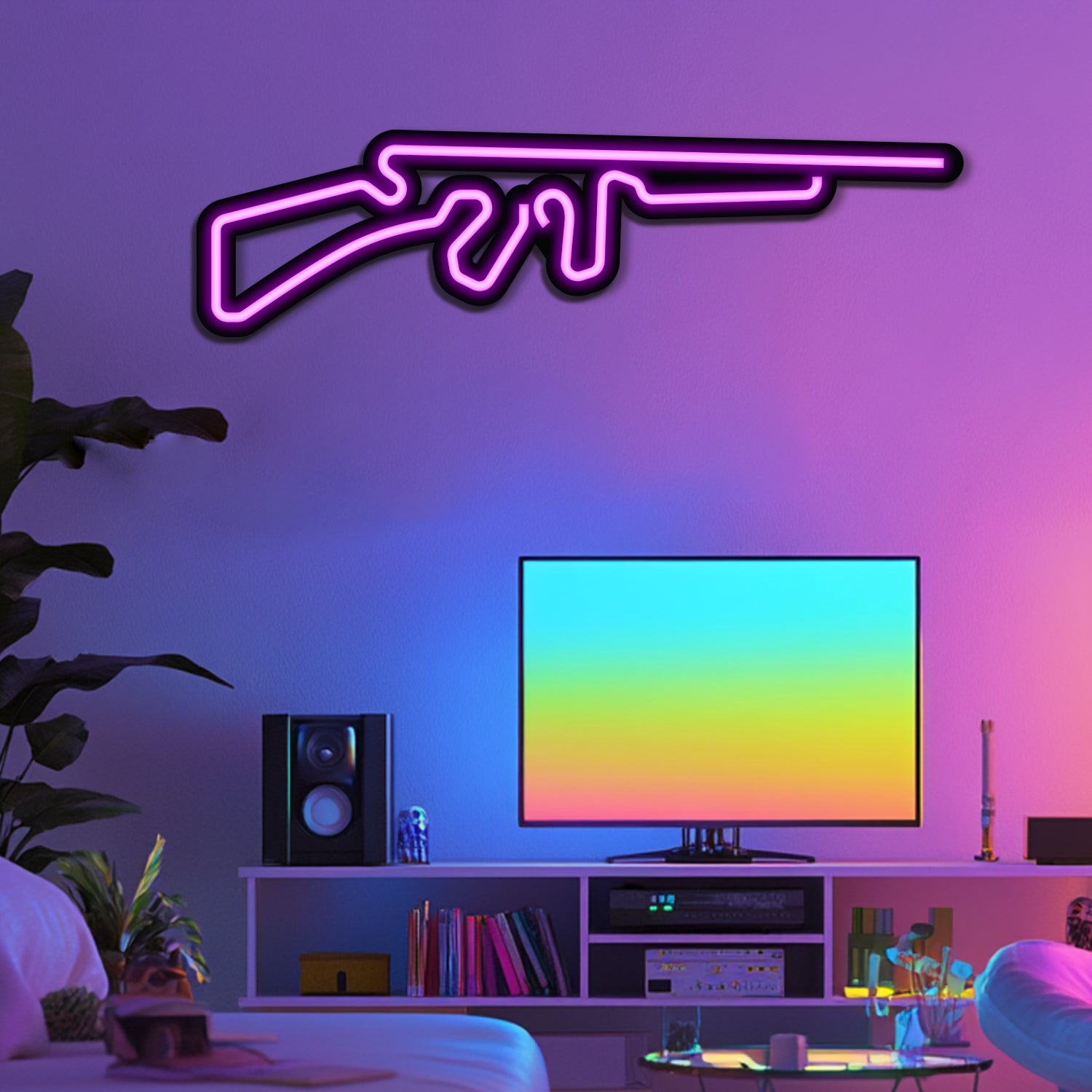 Weapon Metal Neon Wall Art- LN0131