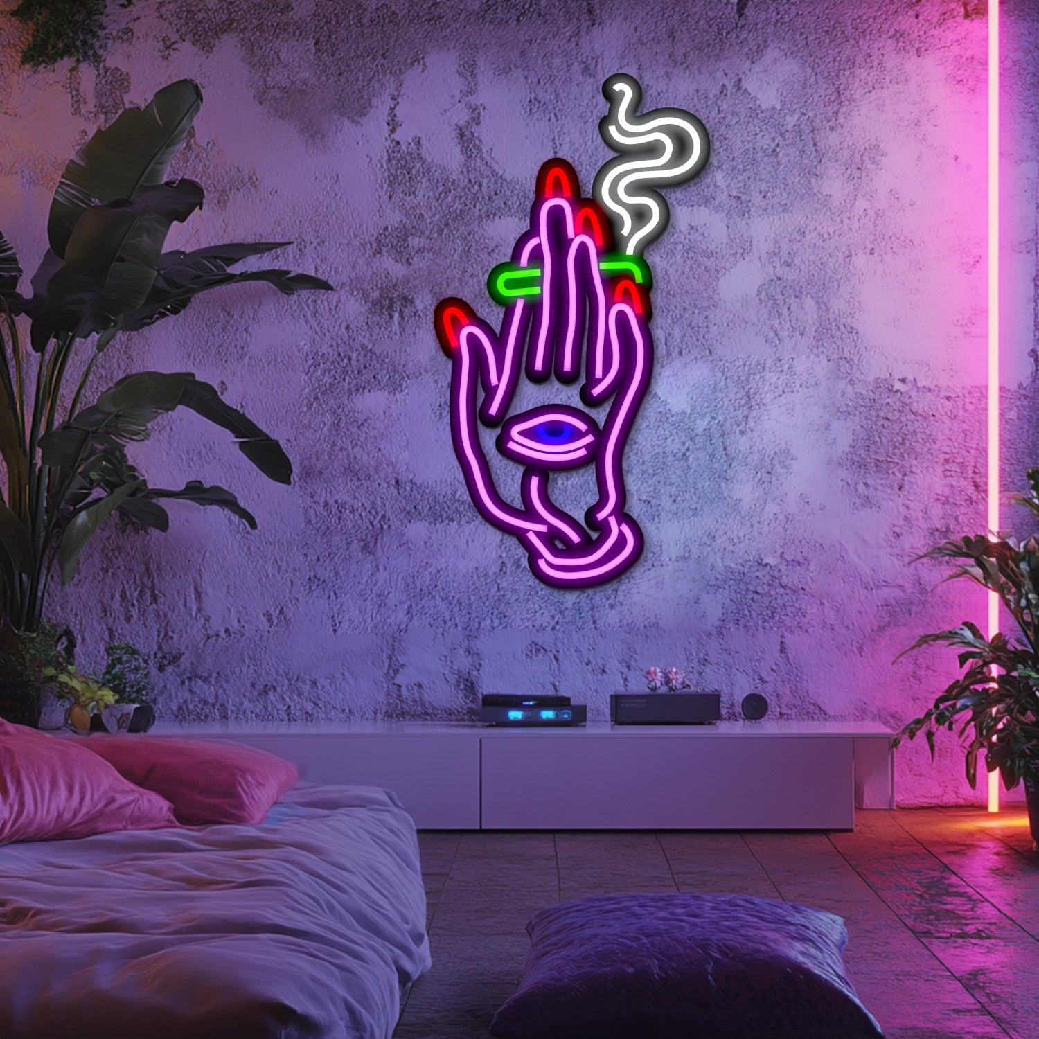 Third Eye Metal Neon Wall Art- LN0167