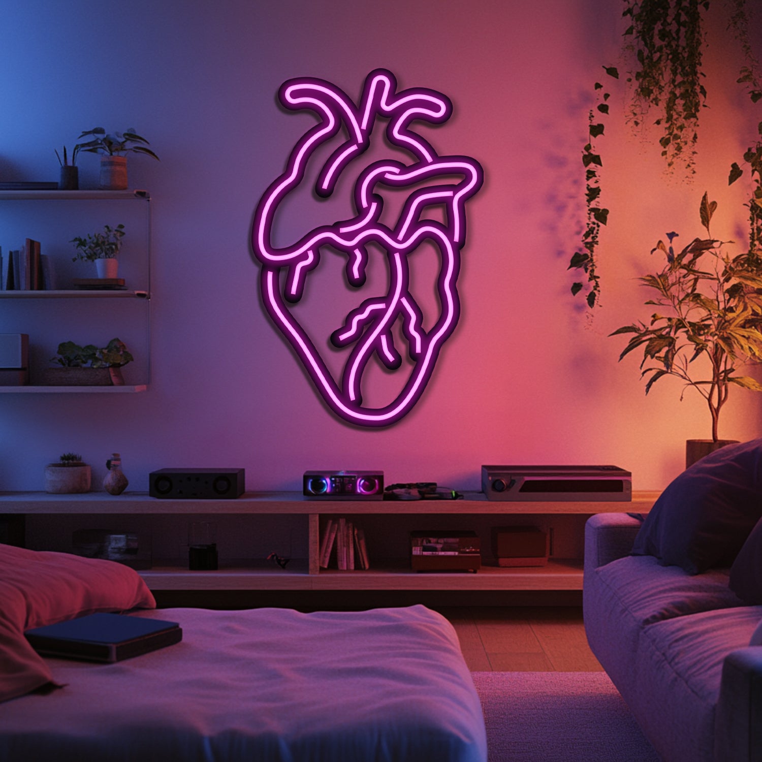 Hearth Metal Neon Wall Art- LN0194